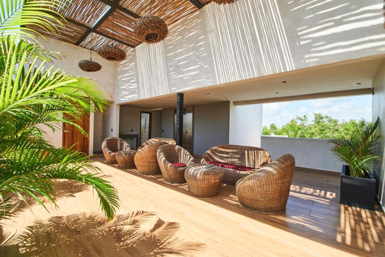 Elegant Trendy Apartment In Tulum With Infinity Pool, Breathtaking Jungle View & Bottle Of Wine Per Stay Exterior photo